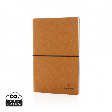 Logotrade promotional giveaway picture of: A5 recycled leather notebook