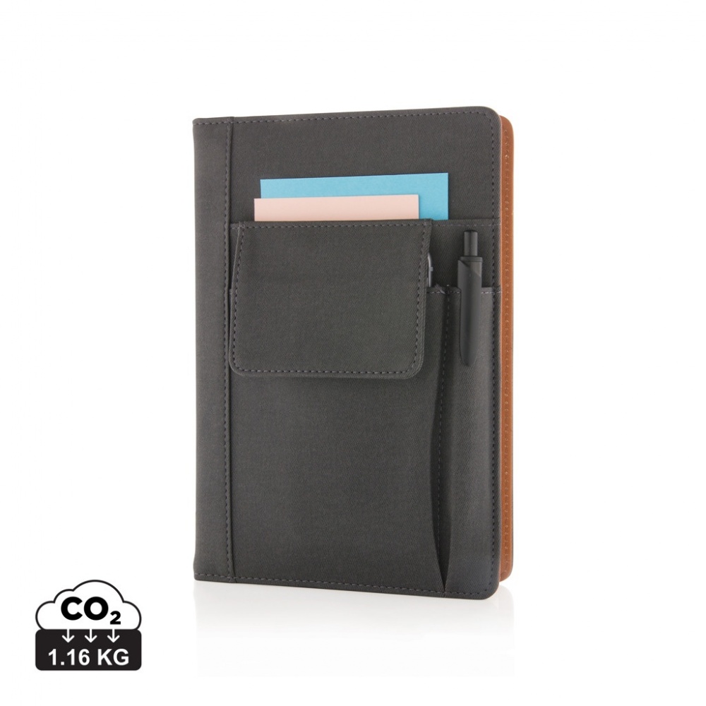 Logotrade corporate gift image of: Notebook with phone pocket