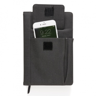 Logo trade corporate gifts picture of: Notebook with phone pocket