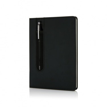 Logotrade promotional merchandise photo of: Standard hardcover PU A5 notebook with stylus pen