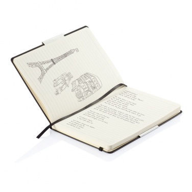 Logo trade promotional giveaway photo of: Deluxe hardcover A5 notebook
