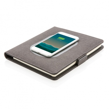 Logotrade promotional giveaways photo of: Air 5W wireless charging notebook cover A5