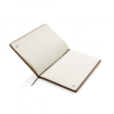 Logo trade business gifts image of: A5 kraft notebook