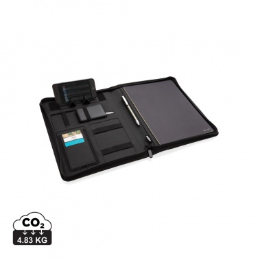 Logo trade promotional giveaways picture of: Air 5W wireless charging portfolio A4 w/ 5000 mAh powerbank