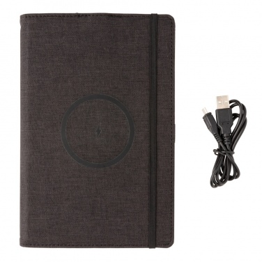 Logotrade promotional merchandise image of: Air 5W wireless charging refillable journal cover A5