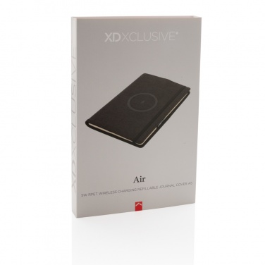 Logotrade promotional gift picture of: Air 5W wireless charging refillable journal cover A5