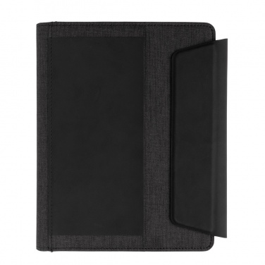 Logo trade corporate gifts image of: Fiko wireless charging A5 portfolio with powerbank