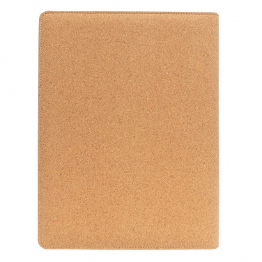 Logo trade advertising products image of: Deluxe cork portfolio A4 with pen
