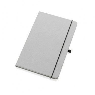 Logo trade business gifts image of: Recycled leather hardcover notebook A5