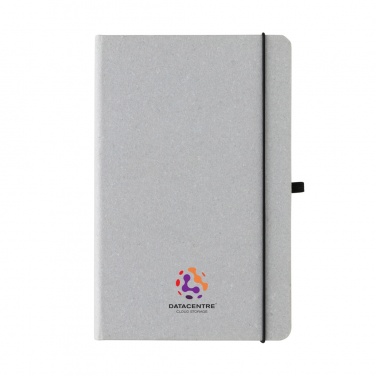 Logo trade corporate gifts picture of: Recycled leather hardcover notebook A5