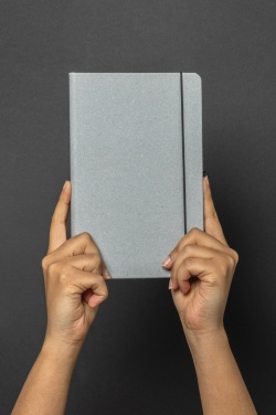 Logotrade advertising products photo of: Recycled leather hardcover notebook A5