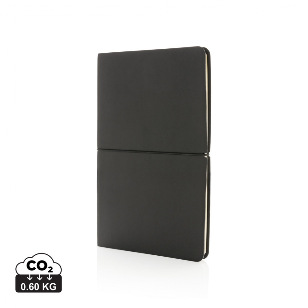 Logo trade promotional item photo of: Modern deluxe softcover A5 notebook