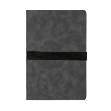 Logotrade promotional giveaway image of: Deluxe hardcover PU notebook A5 with phone and pen holder