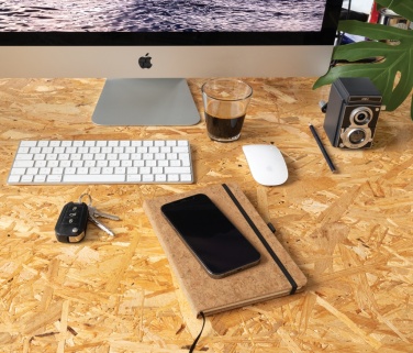 Logo trade advertising products image of: Cork hardcover notebook A5