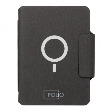 Logo trade promotional giveaway photo of: Artic Magnetic 10W wireless charging A5 notebook