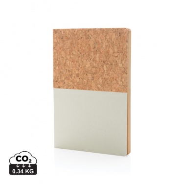 Logo trade corporate gifts picture of: A5 cork & kraft notebook