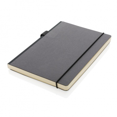 Logo trade advertising products picture of: A5 deluxe kraft hardcover notebook