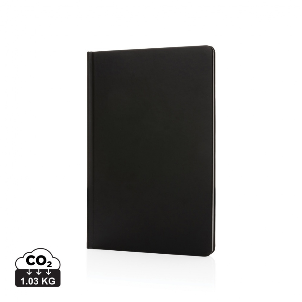 Logo trade promotional giveaways picture of: A5 Impact stone paper hardcover notebook