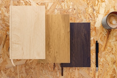 Logotrade promotional merchandise photo of: Kavana wood print A5 notebook
