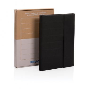Logo trade promotional gifts picture of: Impact Aware™ A5 notebook with magnetic closure