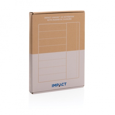 Logo trade promotional gift photo of: Impact Aware™ A5 notebook with magnetic closure