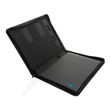 Logotrade promotional giveaway picture of: Impact Aware™ deluxe 300D tech portfolio with zipper
