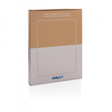 Logo trade promotional product photo of: Impact Aware™ deluxe 300D tech portfolio with zipper