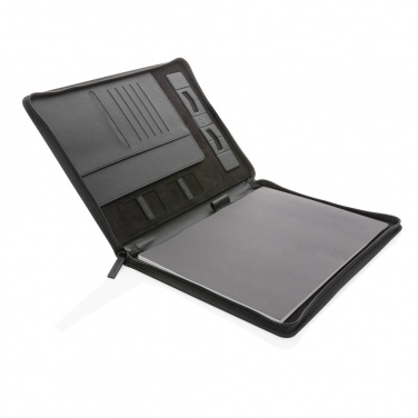Logotrade promotional gift image of: Swiss Peak Heritage RCS rPU A4 portfolio with zipper