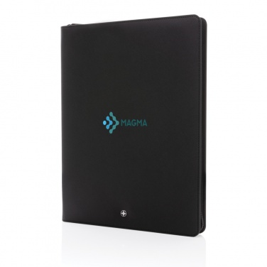 Logotrade promotional product image of: Swiss Peak Heritage RCS rPU A4 portfolio with zipper