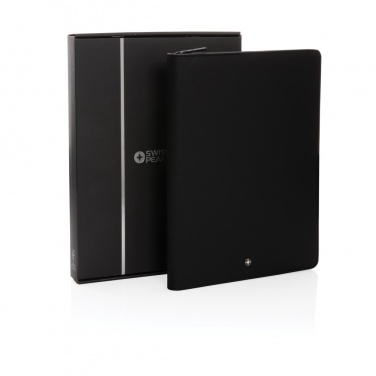 Logotrade promotional merchandise image of: Swiss Peak Heritage RCS rPU A4 portfolio with zipper