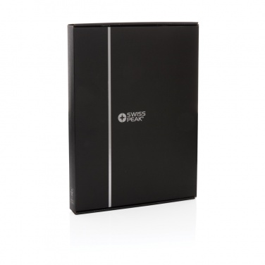 Logo trade promotional giveaway photo of: Swiss Peak Heritage RCS rPU A4 portfolio with zipper