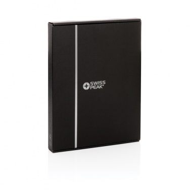 Logo trade promotional gifts image of: Swiss Peak Heritage RCS rPU A5 stone paper portfolio