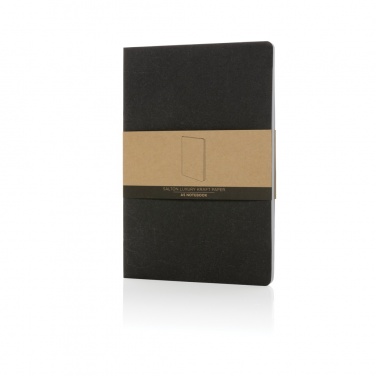Logo trade promotional giveaways picture of: Salton A5 GRS certified recycled paper notebook