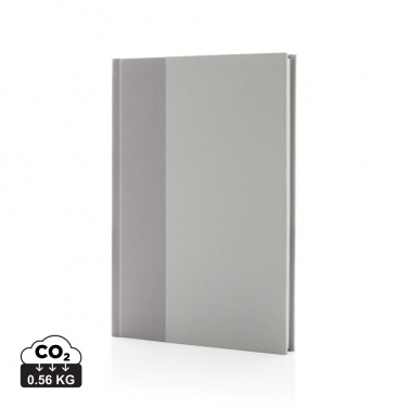Logo trade promotional merchandise image of: Words GRS certified RPET & Kraft A5 notebook