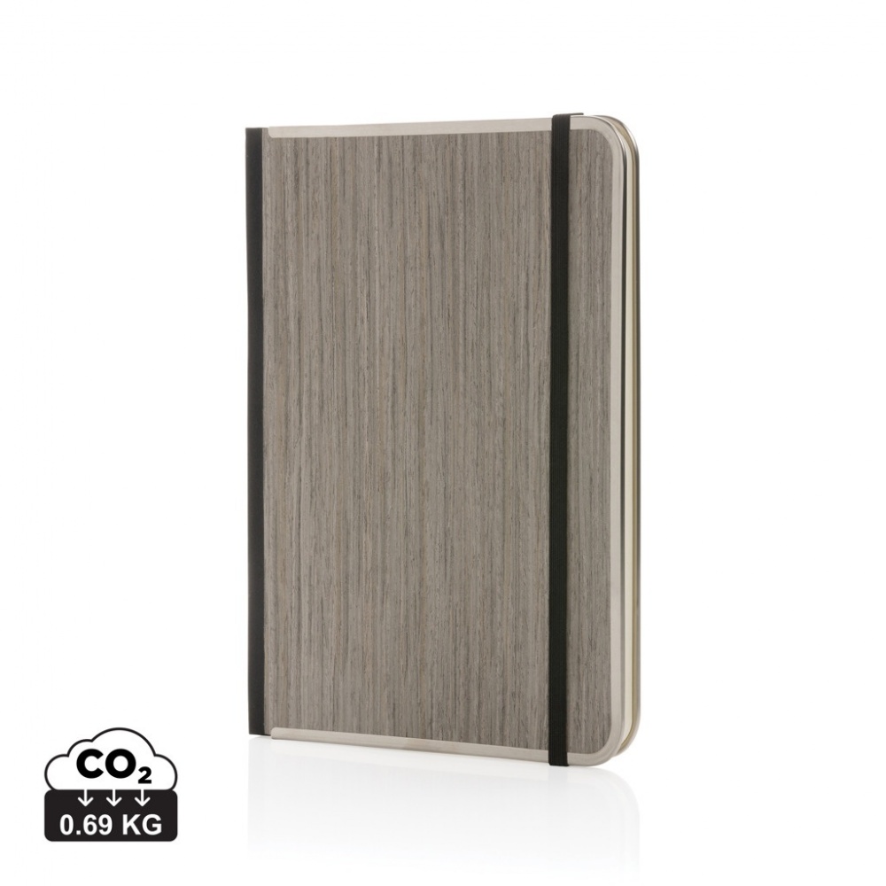 Logotrade promotional giveaways photo of: Treeline A5 wooden cover deluxe notebook