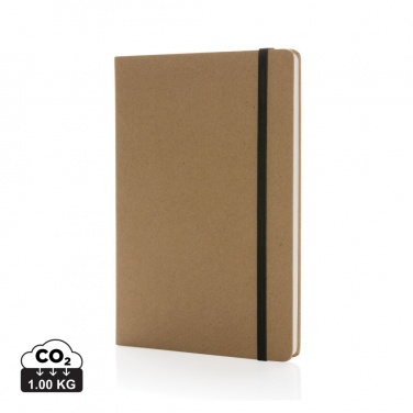 Logotrade corporate gift image of: Craftstone A5 recycled kraft and stonepaper notebook