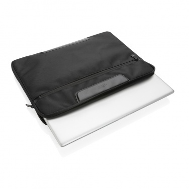 Logotrade promotional product picture of: Swiss Peak AWARE™ RPET Voyager 15.6" laptop sleeve