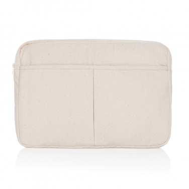 Logo trade promotional gifts image of: Laluka AWARE™ recycled cotton 15.6 inch laptop sleeve
