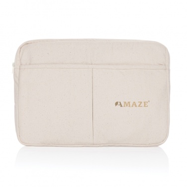 Logotrade corporate gift image of: Laluka AWARE™ recycled cotton 15.6 inch laptop sleeve