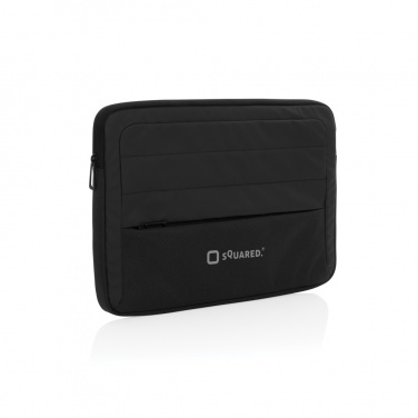 Logo trade promotional gifts image of: Armond AWARE™ RPET 15.6 inch laptop sleeve