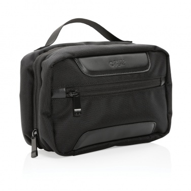 Logo trade promotional giveaway photo of: Swiss Peak AWARE™ RPET Voyager toiletry bag