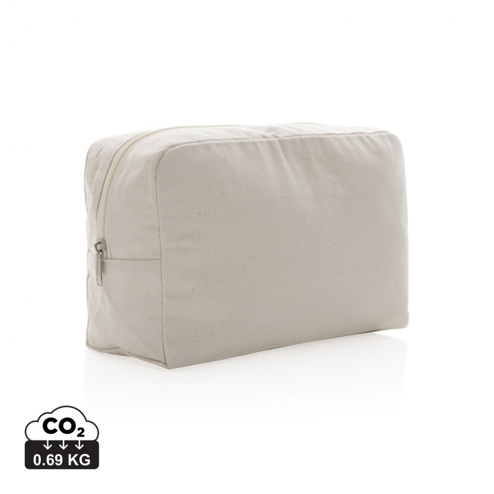 Logotrade advertising product image of: Impact Aware™ 285 gsm rcanvas toiletry bag undyed