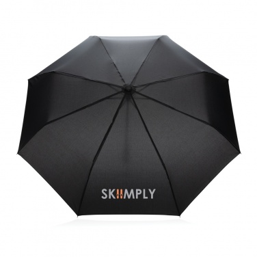 Logotrade promotional items photo of: 20.5" Impact AWARE™ RPET 190T Pongee bamboo mini umbrella