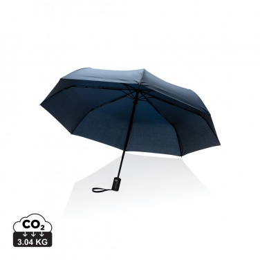 Logo trade promotional gifts picture of: 21" Impact AWARE™ RPET 190T auto open/close umbrella