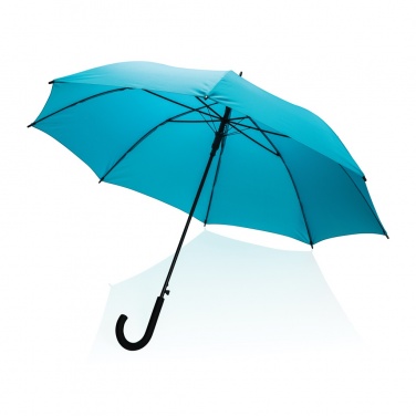 Logo trade promotional gifts image of: 23" Impact AWARE™ RPET 190T standard auto open umbrella
