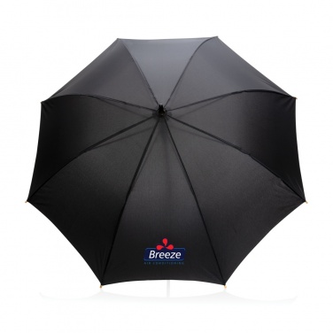 Logotrade promotional giveaway picture of: 23" Impact AWARE™ RPET 190T auto open bamboo umbrella