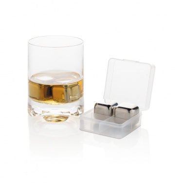 Logotrade promotional gifts photo of: Re-usable stainless steel ice cubes 4pc