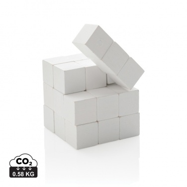 Logo trade advertising product photo of: Wooden brain game in canvas pouch