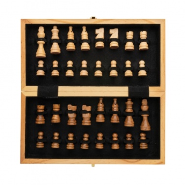 Logotrade business gifts photo of: Luxury wooden foldable chess set