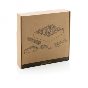 Logo trade promotional merchandise picture of: 5 in 1 game set